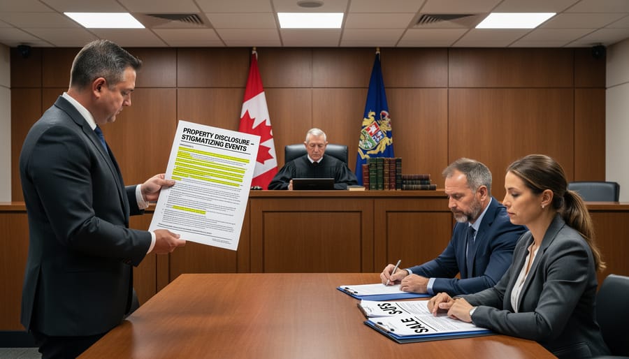 Legal gavel and documents representing Canadian property law